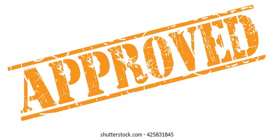 approved grunge stamp, vector illustration