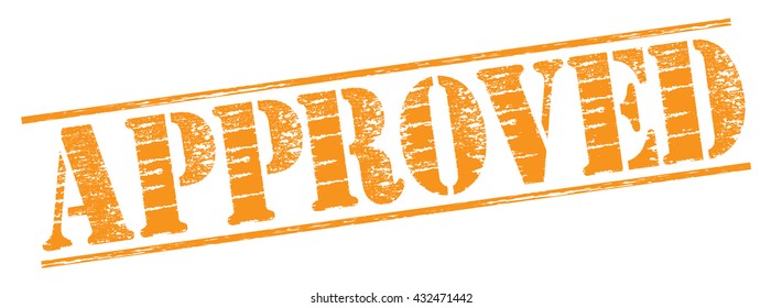 approved grunge stamp, vector illustration