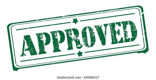 approved grunge stamp, vector illustration