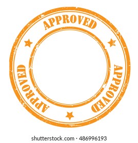approved grunge stamp, vector illustration
