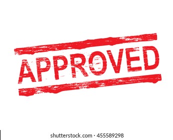 Approved grungy rubber stamp symbol vector illustration

