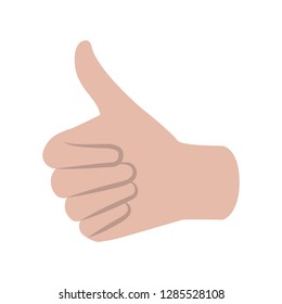 approved hand isolated icon