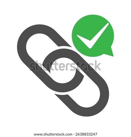 Approved hyperlink chain symbol design