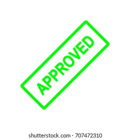 Approved icon ,black sign design