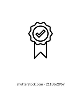 Approved icon. Certified Medal Icon