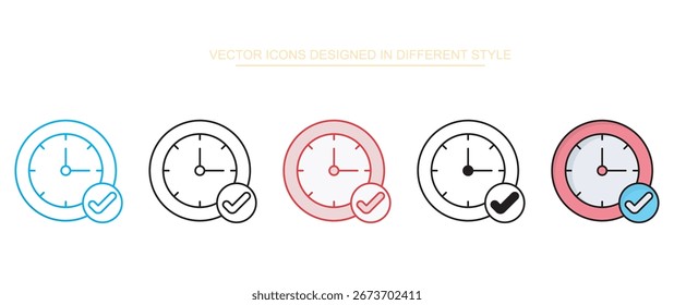 Diseño de icono aprobado con fondo blanco Ilustración de stock