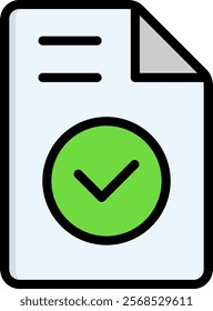 Approved Icon Element For Design
