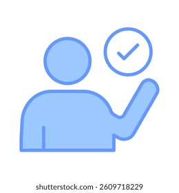 Approved Icon Element for Design