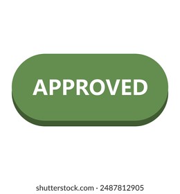 Icono de Aprobado ilustrado en Vector