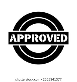 Approved icon illustration design template