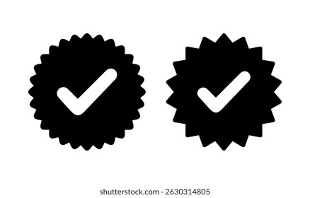 Approved icon logo design. Certified Medal Icon