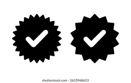 Approved icon logo design. Certified Medal Icon