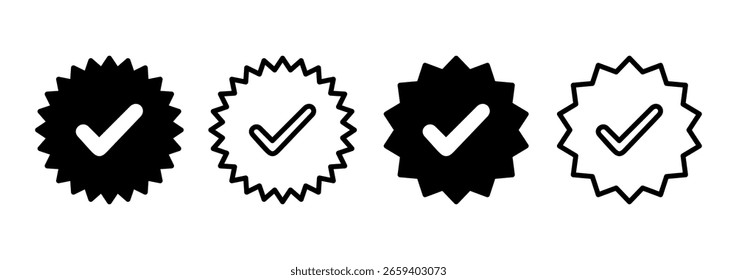 Approved icon logo design. Certified Medal Icon