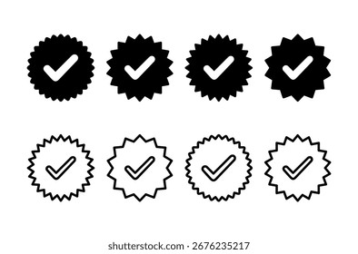 Diseño aprobado del logotipo del icono. Icono de medalla certificado