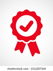 Approved icon. Medal, Award icon vector illustration EPS10