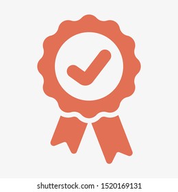 Approved icon. Medal, Award icon vector illustration EPS10
