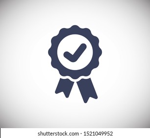 Approved icon. Medal, Award icon vector illustration EPS10