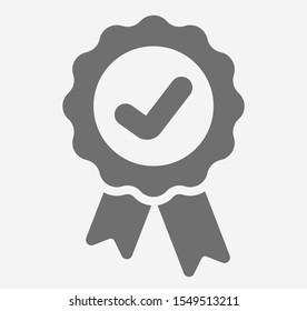 Approved icon. Medal, Award icon vector illustration EPS10 - Shutterstock ID 1549513211