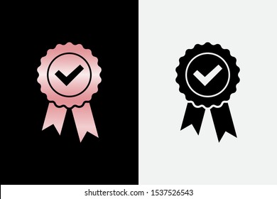 approved icon or medal icon vector illustration