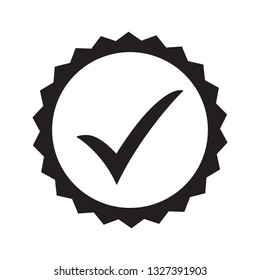 Approved Icon Profile Verification Accept Badge Stock Vector (Royalty ...