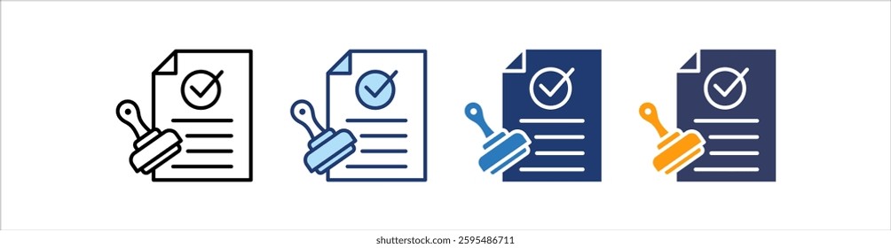 Approved Icon Set Multiple Style Collection