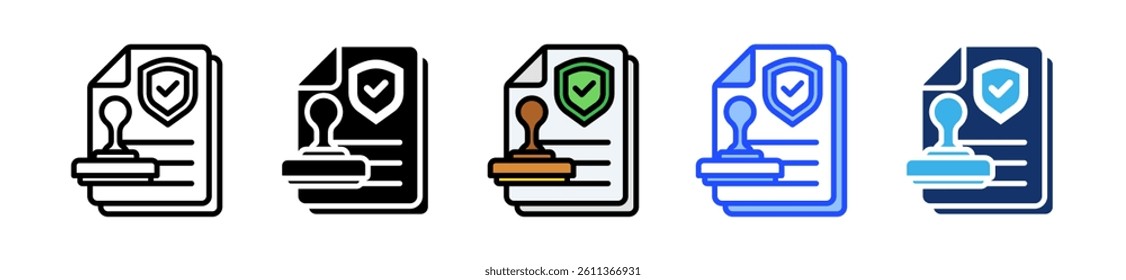 Approved Icon Set With Multiple Style Collection