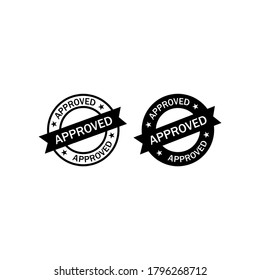 Approved icon symbol vector illustration