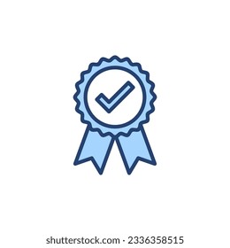 Approved icon vector. Certified Medal Icon