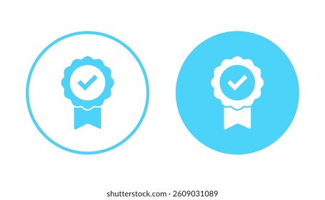 Approved icon vector. Certified Medal Icon
