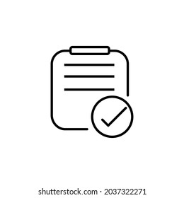 Vector de icono aprobado, Icono de aprobado , Lista de verificación, archivo, documento, Símbolo aprobado. 