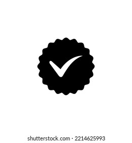 Approved icon vector illustration. Certified Medal Icon. check mark