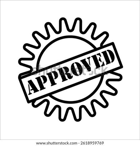 approved icon white on bacground