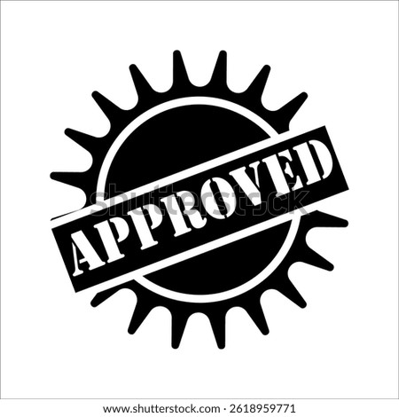 approved icon white on bacground