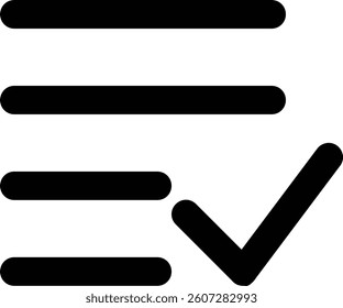 Approved information icon. Data alright and task completed symbol.