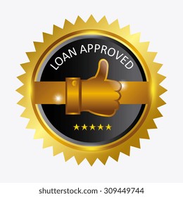 Approved label design, vector illustration eps 10.