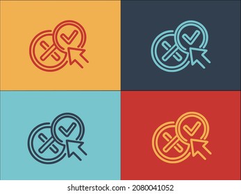Approved Lesson Logo Template, Simple Flat Icon Of lesson,education,school