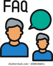 Diseño de iconos vectoriales rellenos de línea aprobados
