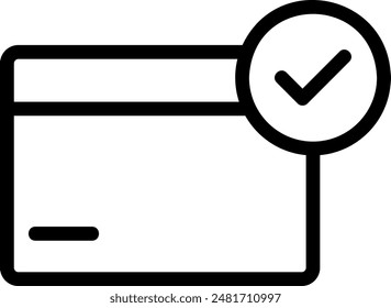 approved line icon illustration vector