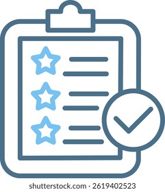 Approved Line Two Colour Icon