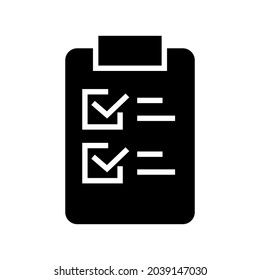 anerkanntes Listensymbol oder Logo einzeln auf Zeichen, Vektorgrafik - hochwertige Vektorsymbole mit schwarzem Hintergrund
