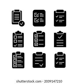 approved list icon or logo isolated sign symbol vector illustration - Collection of high quality black style vector icons

