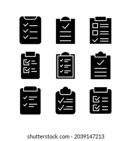 approved list icon or logo isolated sign symbol vector illustration - Collection of high quality black style vector icons
