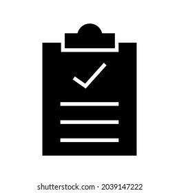 approved list icon or logo isolated sign symbol vector illustration - high quality black style vector icons
