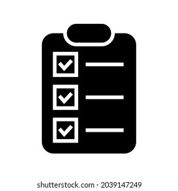 approved list icon or logo isolated sign symbol vector illustration - high quality black style vector icons
