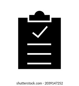 anerkanntes Listensymbol oder Logo einzeln auf Zeichen, Vektorgrafik - hochwertige Vektorsymbole mit schwarzem Hintergrund
