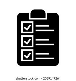 approved list icon or logo isolated sign symbol vector illustration - high quality black style vector icons
