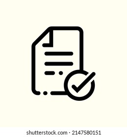 Approved loan. Checklist, file, document. Paperwork concept. Can be used for topics like qualification, business, education
