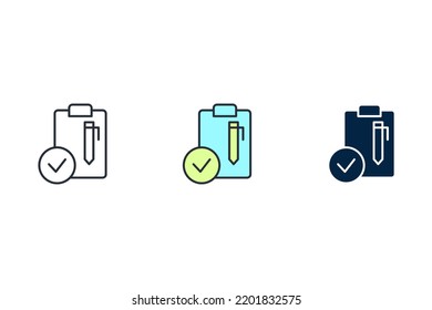 icono de línea de préstamo aprobada. Ilustración de elemento simple. diseño de símbolos de esquema de concepto de préstamo aprobado.