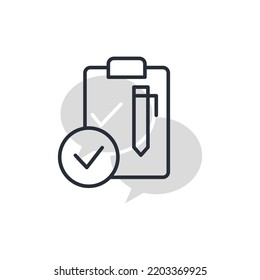 approved loan line icon. Simple element illustration. approved loan concept outline symbol design.