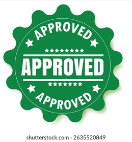 Approved Logo Design – Golden Check Mark Symbol for Branding, Certificate, and Official Use